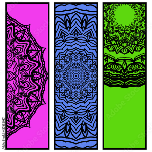 Mandala ornament concept flyer. Ethnic design, on festive and background. Vector background.