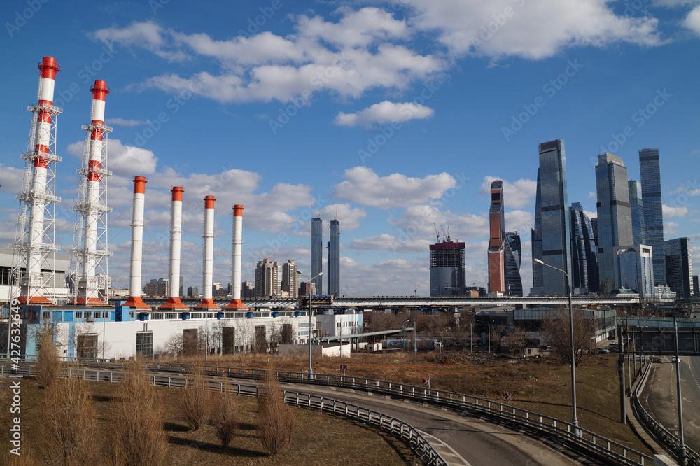Obraz premium oil refinery plant
