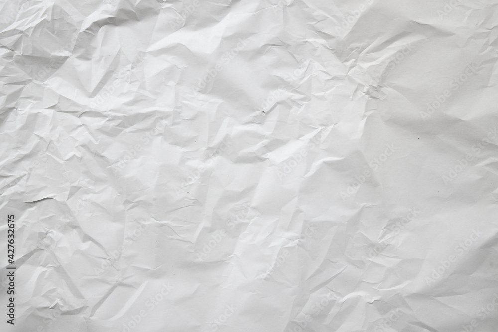 Fototapeta premium old white crumpled paper texture and background. space for text