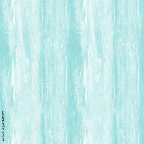 Turquoise acrylic brushstroke seamless pattern. Abstract hand-drawn artistic background.
