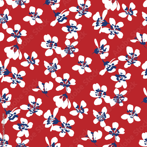 Hand drawn abstract ditsy f...