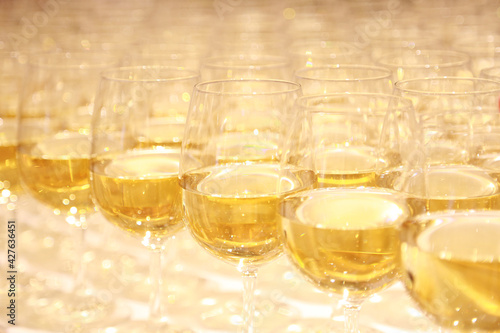 A glass of wines for Degustation.