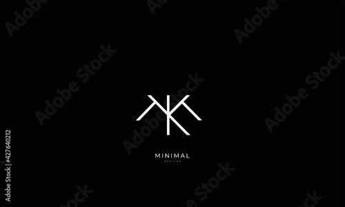 Alphabet letter icon logo MK © iDESIGN_4U