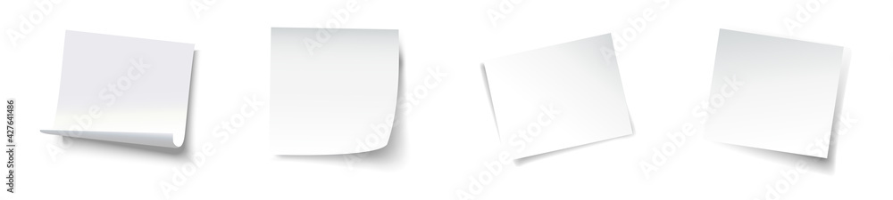 White template sticker for your design. Vector illustration - obrazy, fototapety, plakaty 