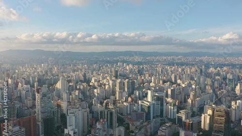 flight over buildings in the Cerqueira Cesar neighborhood in São Paulo, SP, Brazil, forward photo