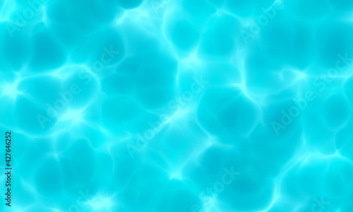 Blue white color water in swimming pool texture background. Use for design summer holiday concept.