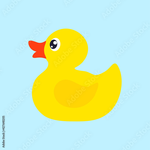 Canvas yellow rubber duck