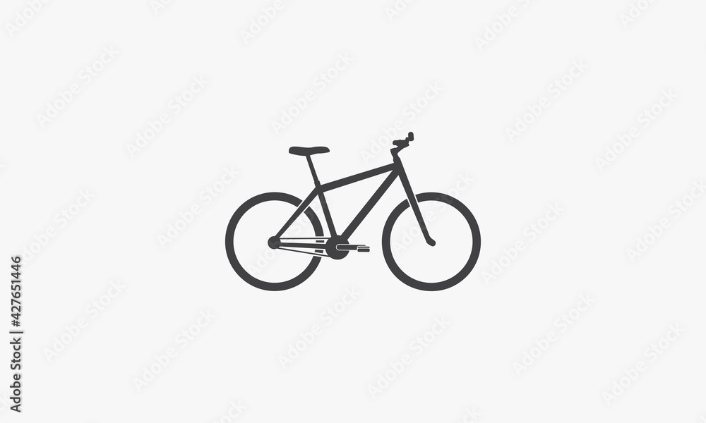 bicycle icon. vector illustration. isolated on white background.
