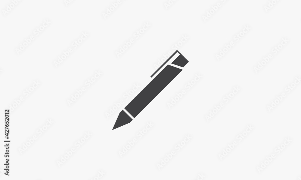 pen vector illustration on white background. creative icon. pen vector illustration on white background. creative icon.