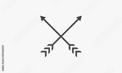 archery vector illustration on white background. creative icon.