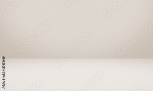 Abstract empty brown cream color texture cement wall studio background. © Koy