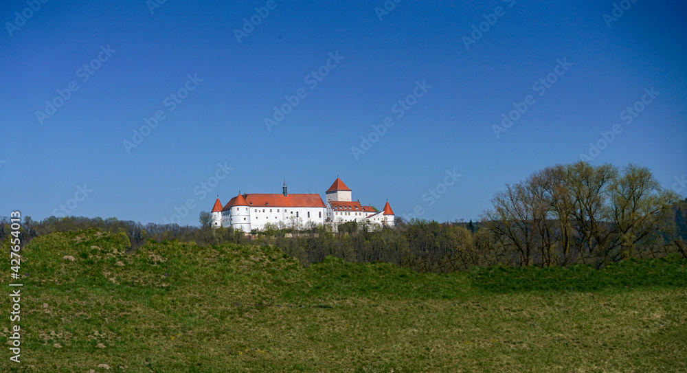Wörth on the Danube is a city in Bavaria with a very well restored castle on top of a mountain