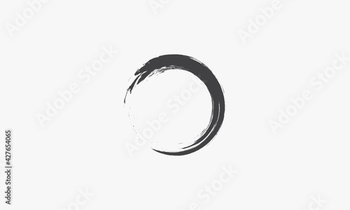 Vászonkép ink brush vector illustration on white background. creative icon.