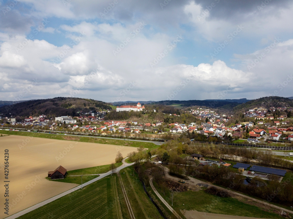 Wörth on the Danube is a city in Bavaria with a very well restored castle on top of a mountain