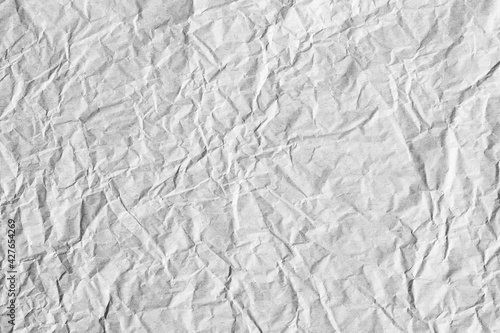 Crumpled white paper macro details texture
