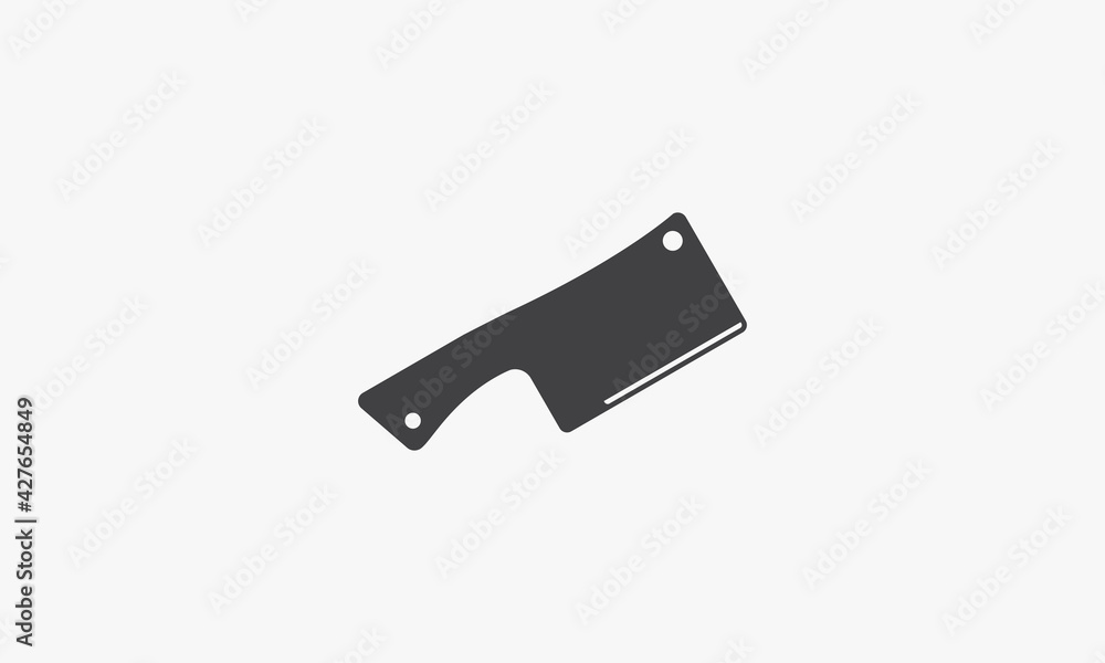 cleaver vector illustration on white background. creative icon. cleaver vector illustration on white background. creative icon.