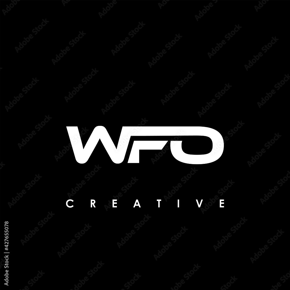 WFO Letter Initial Logo Design Template Vector Illustration WFO Letter Initial Logo Design Template Vector Illustration