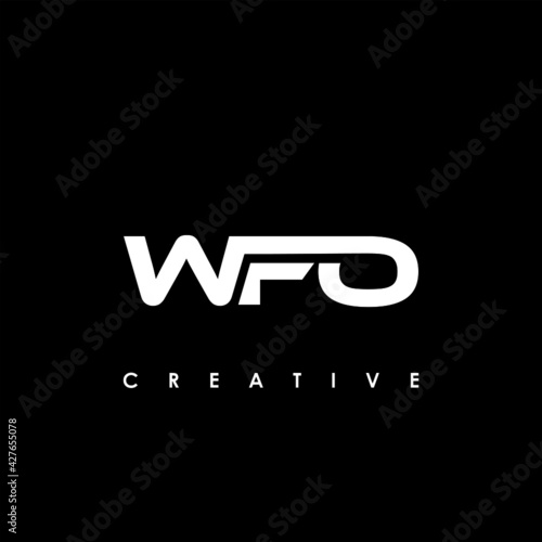WFO Letter Initial Logo Design Template Vector Illustration