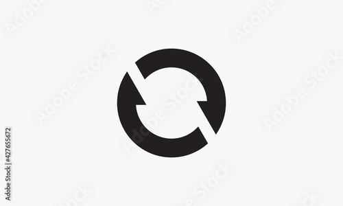sync recycle vector illustration on white background