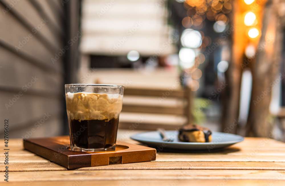 cup of coffee on the table cup of coffee on the table