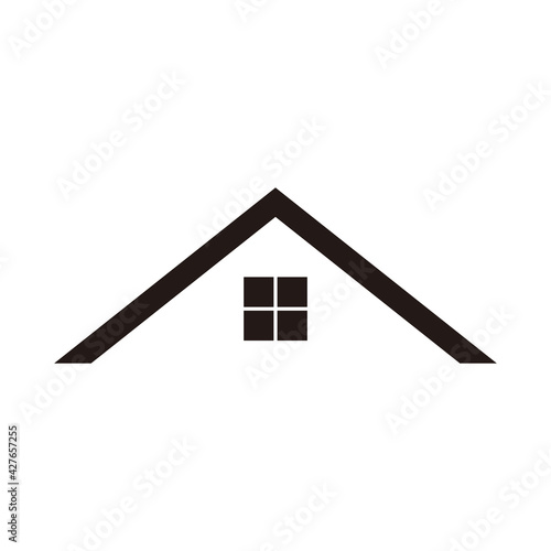 Roof of the house isolated icon, roof vector icon