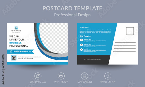 Creative corporate business Modern postcard EDDM design template