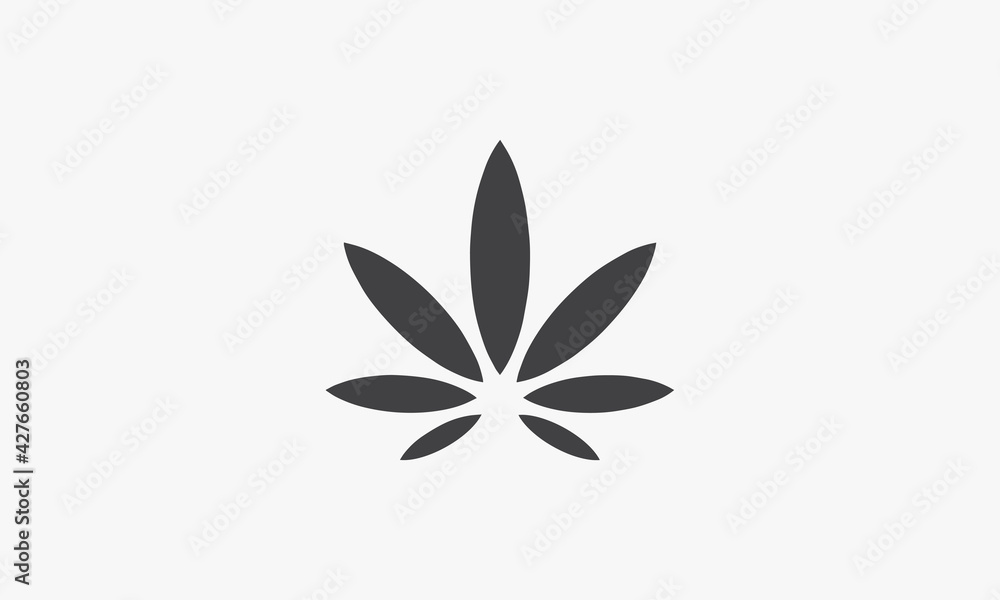 marijuana leaf icon. vector illustration. isolated on white background. marijuana leaf icon. vector illustration. isolated on white background.