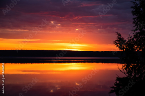 Sunrise over Lake Timiskaming in Temiskaming Shores