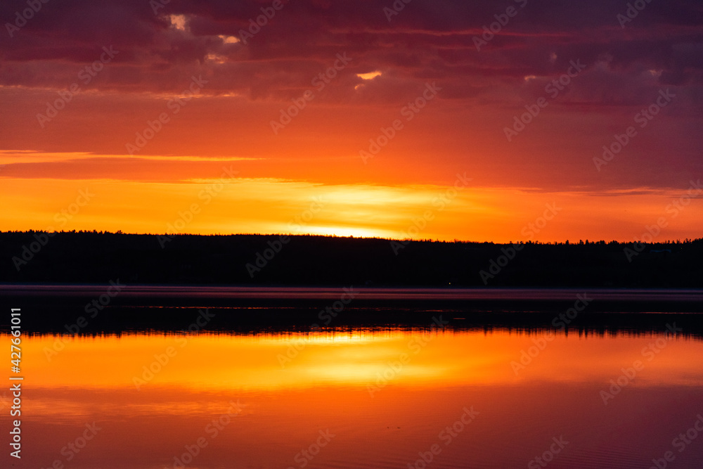 Sunrise over Lake Timiskaming in Temiskaming Shores