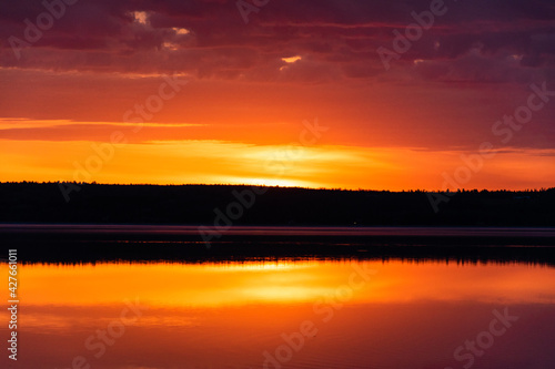 Sunrise over Lake Timiskaming in Temiskaming Shores