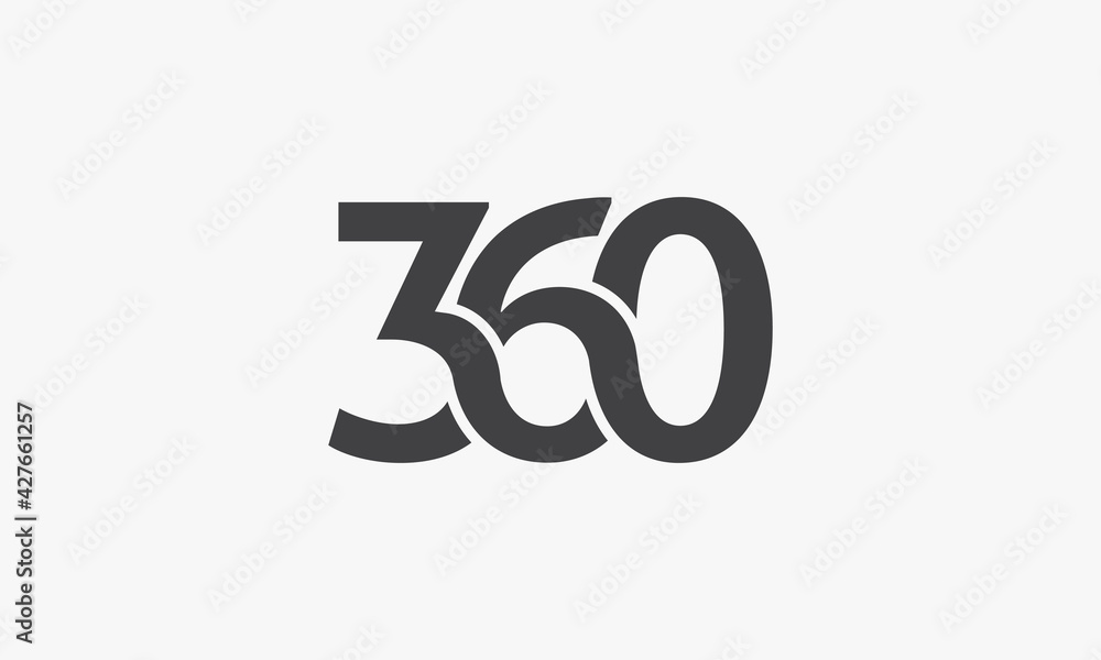 360 design vector illustration on white background. 360 design vector illustration on white background.