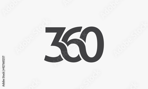 360 design vector illustration on white background.