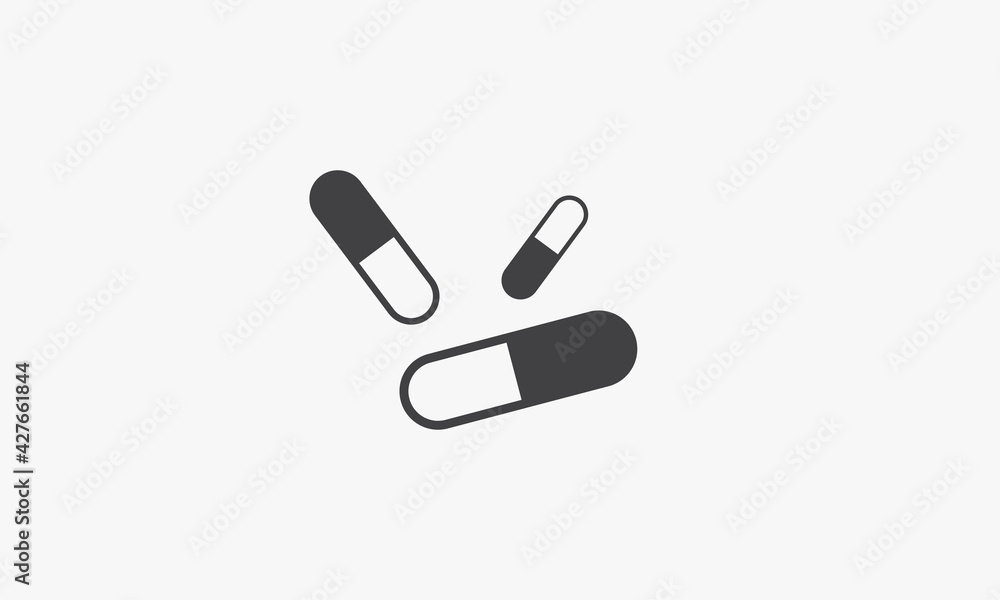 drug capsules. creative icon. vector illustration. drug capsules. creative icon. vector illustration.