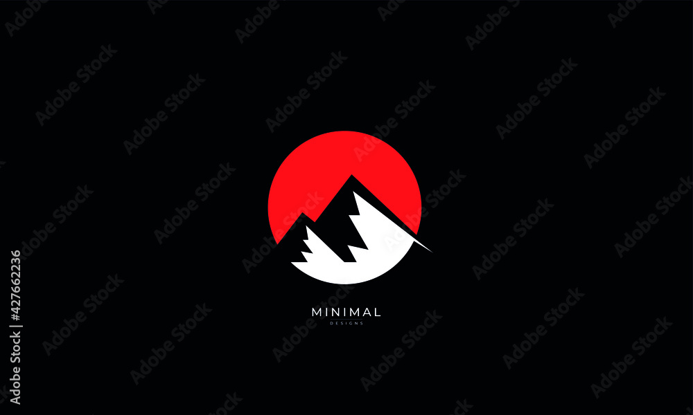 A line art icon logo of a minimal mountain, peak, summit
A line art icon logo of a minimal mountain, peak, summit
