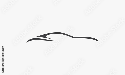 automotive car icon logo. isolated on white background.