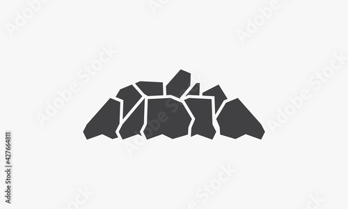 coal icon design vector illustration. isolated on white background.