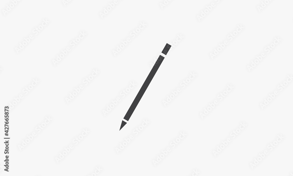 pencil icon flat design vector. pencil icon flat design vector.