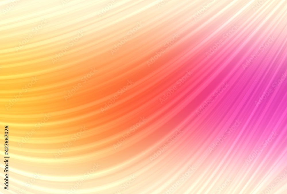 Pink red yellow gradient blurred background covered wavy lines pattern. Bright abstract graphic. Pink red yellow gradient blurred background covered wavy lines pattern. Bright abstract graphic.