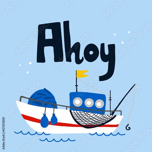 Photos Fishing boat poster