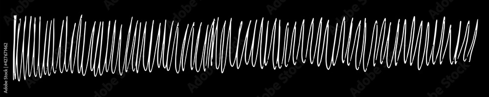 Scribble hand drawn in chalk on black background. Monochrome stain element. Horizontal long banner for site. Panoramic. Vector illustration, Eps 10 Scribble hand drawn in chalk on black background. Monochrome stain element. Horizontal long banner for site. Panoramic. Vector illustration, Eps 10