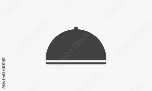 food tray icon. isolated on white background.