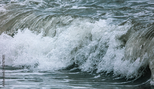 Wallpaper Mural Wave in the sea with splashing water. Torontodigital.ca