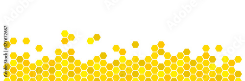 BAS DE PAGE AVEC TEXTURE EN NID D'ABEILLE
