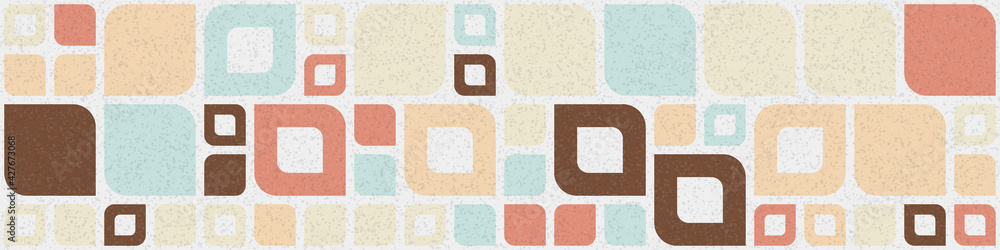 Fototapeta premium Abstract Geometric Pattern generative computational art illustration