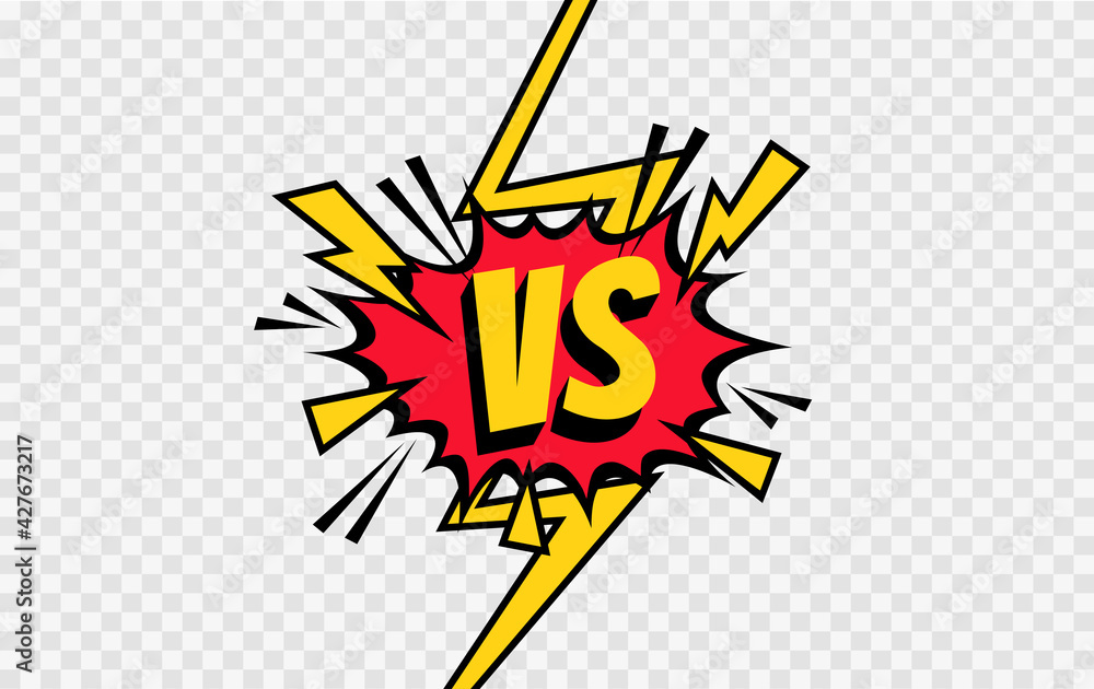 Obraz premium VS. Versus letter logo. Battle vs match, game