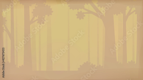 羊皮紙に描かれた森の背景