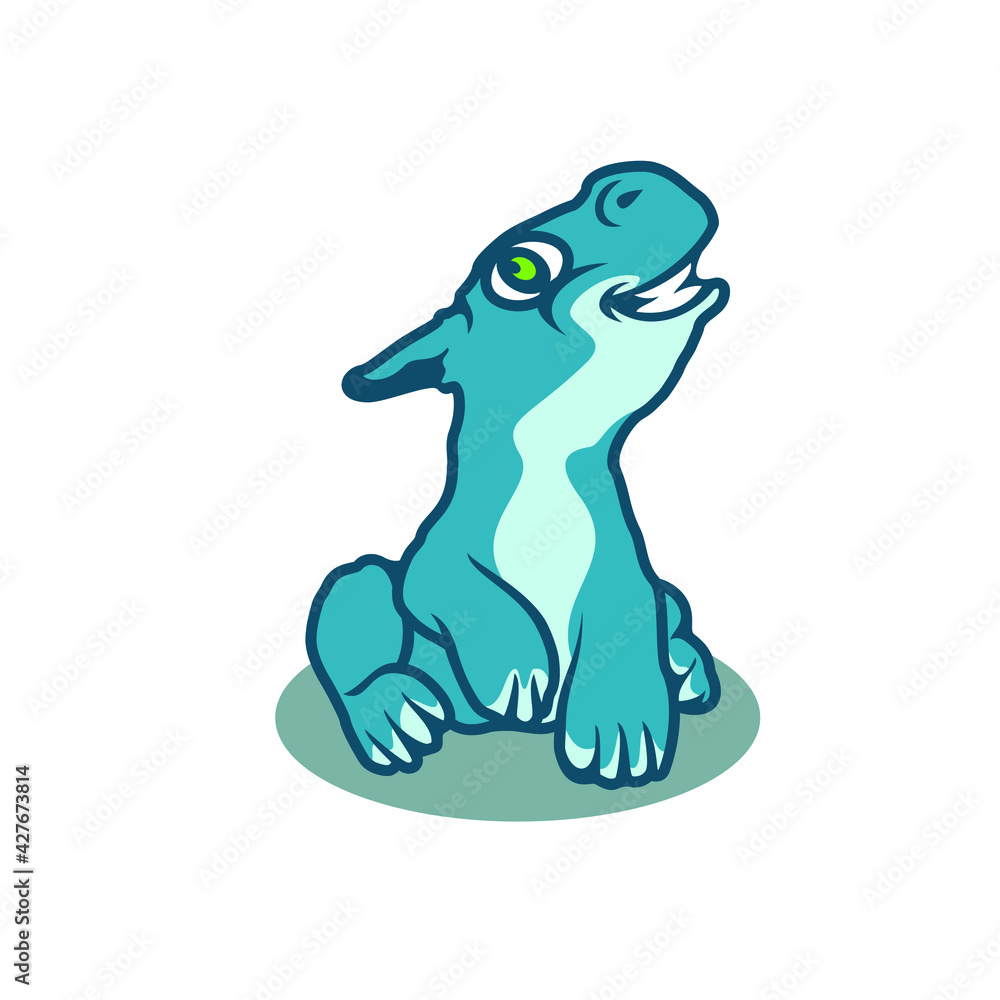 character logo which is a happy dragon, a character logo that you can use for a mascot, etc. character logo which is a happy dragon, a character logo that you can use for a mascot, etc.