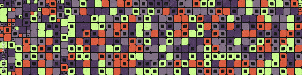 Abstract Geometric Pattern generative computational art illustration