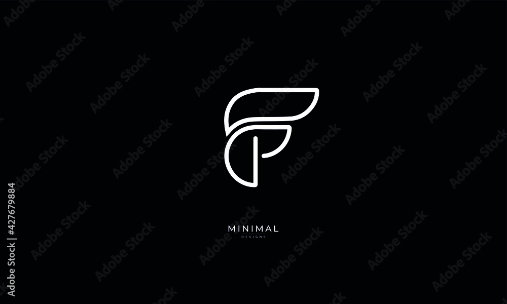 Alphabet letter icon logo F Alphabet letter icon logo F