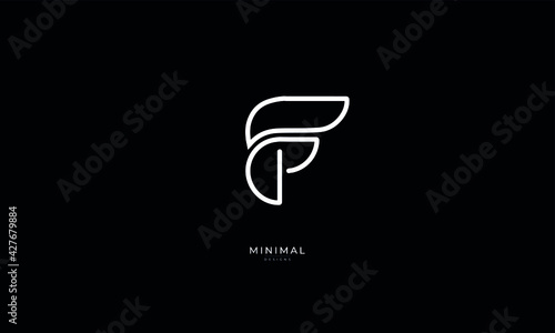 Alphabet letter icon logo F